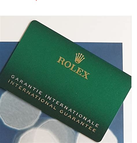 rolex warranty card expiration